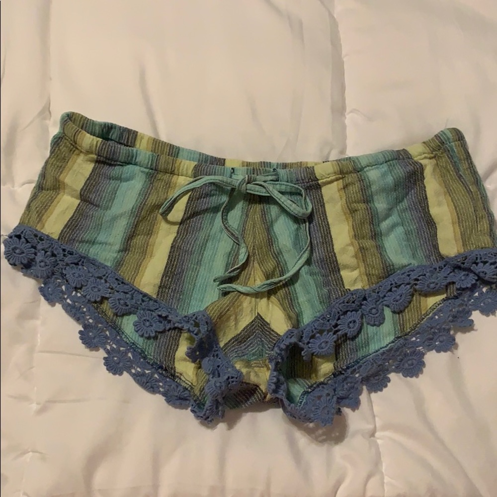 RVCA lounge shorts.